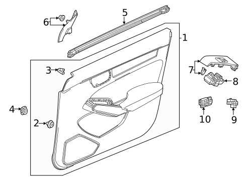 honda civic door parts diagram