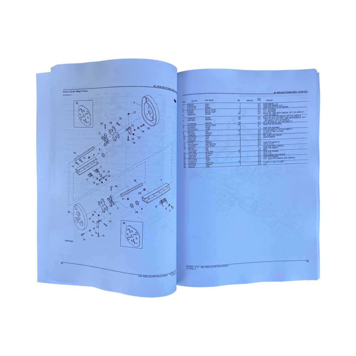 john deere 456 baler parts diagram