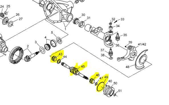 2005 ford f250 front axle parts diagram