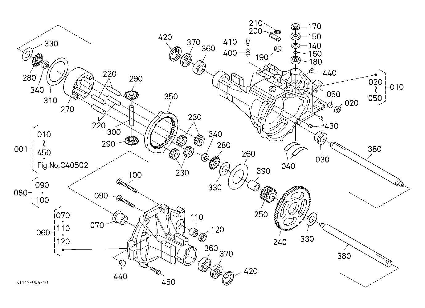 transmission kubota parts diagram