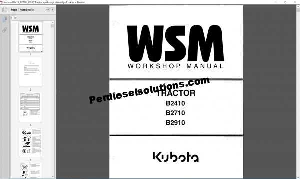 kubota b2710 parts diagram