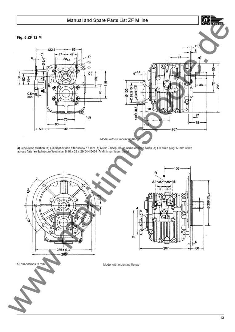 zf marine transmission parts diagram