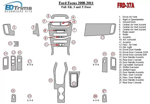 ford focus parts diagram