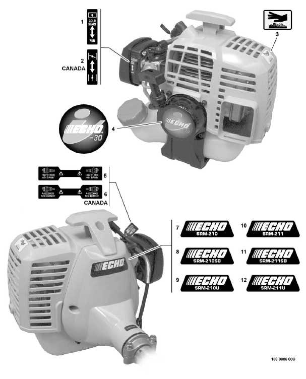 echo srm 210 parts diagram