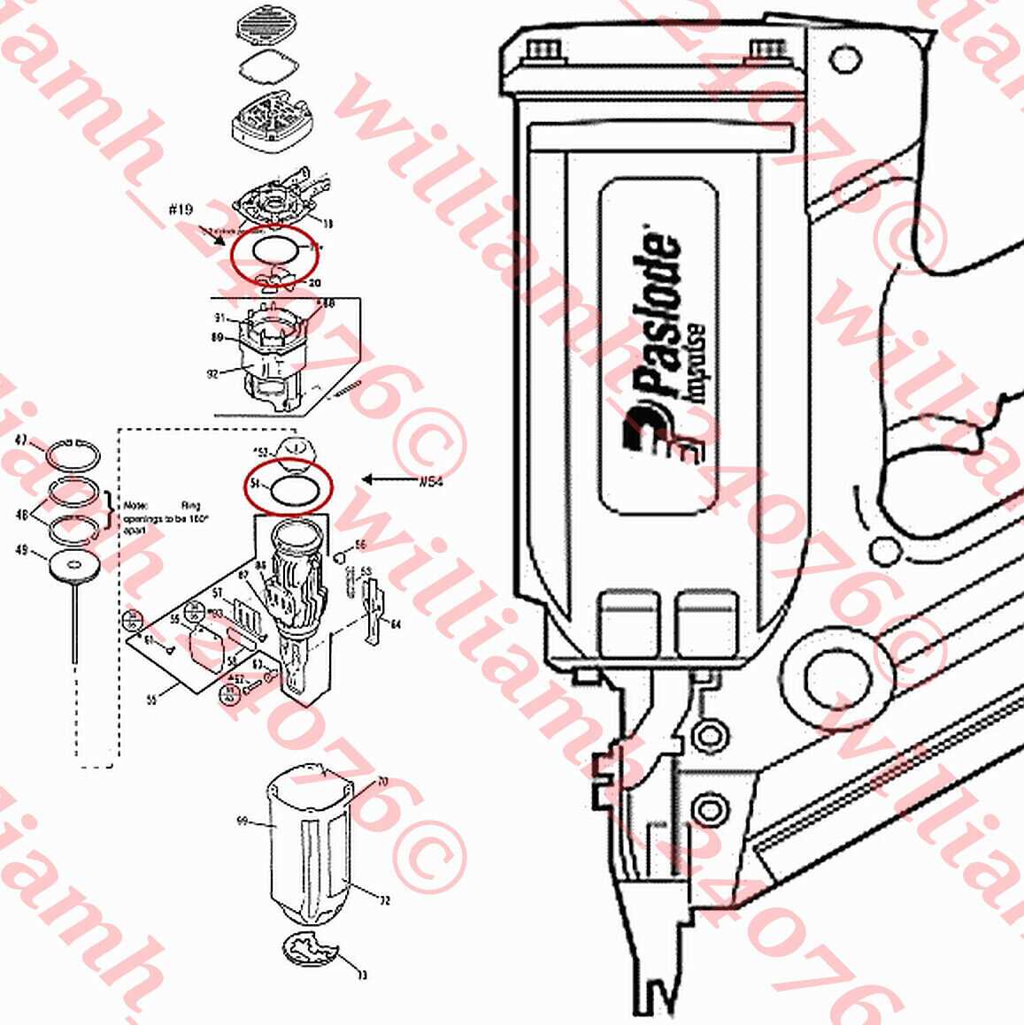 paslode impulse parts diagram