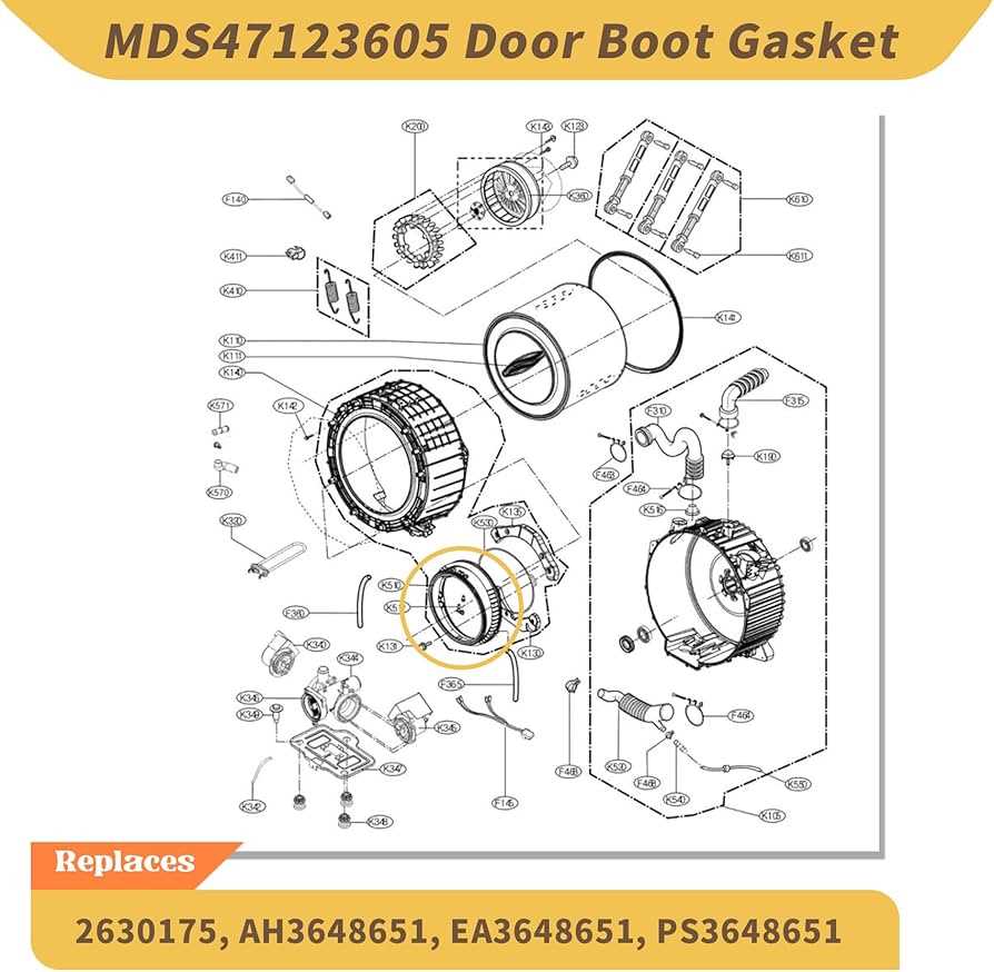 kenmore washer diagram parts