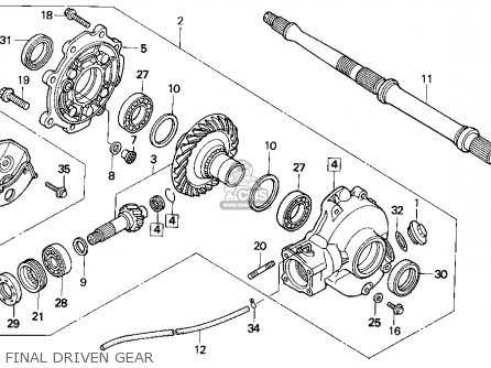 93 honda fourtrax 300 parts diagram