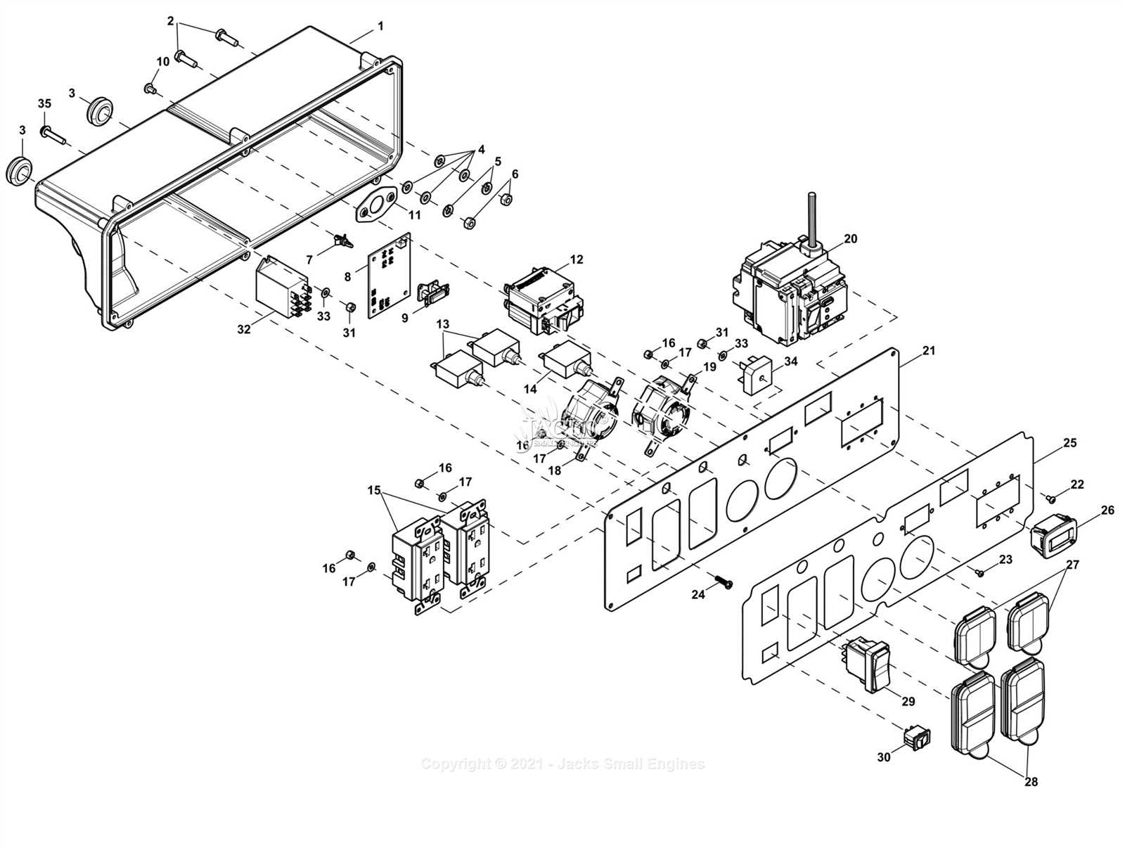 generac xp8000e parts diagram