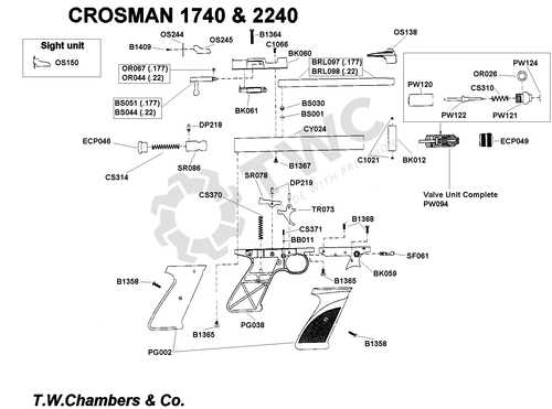 crosman 357 parts diagram