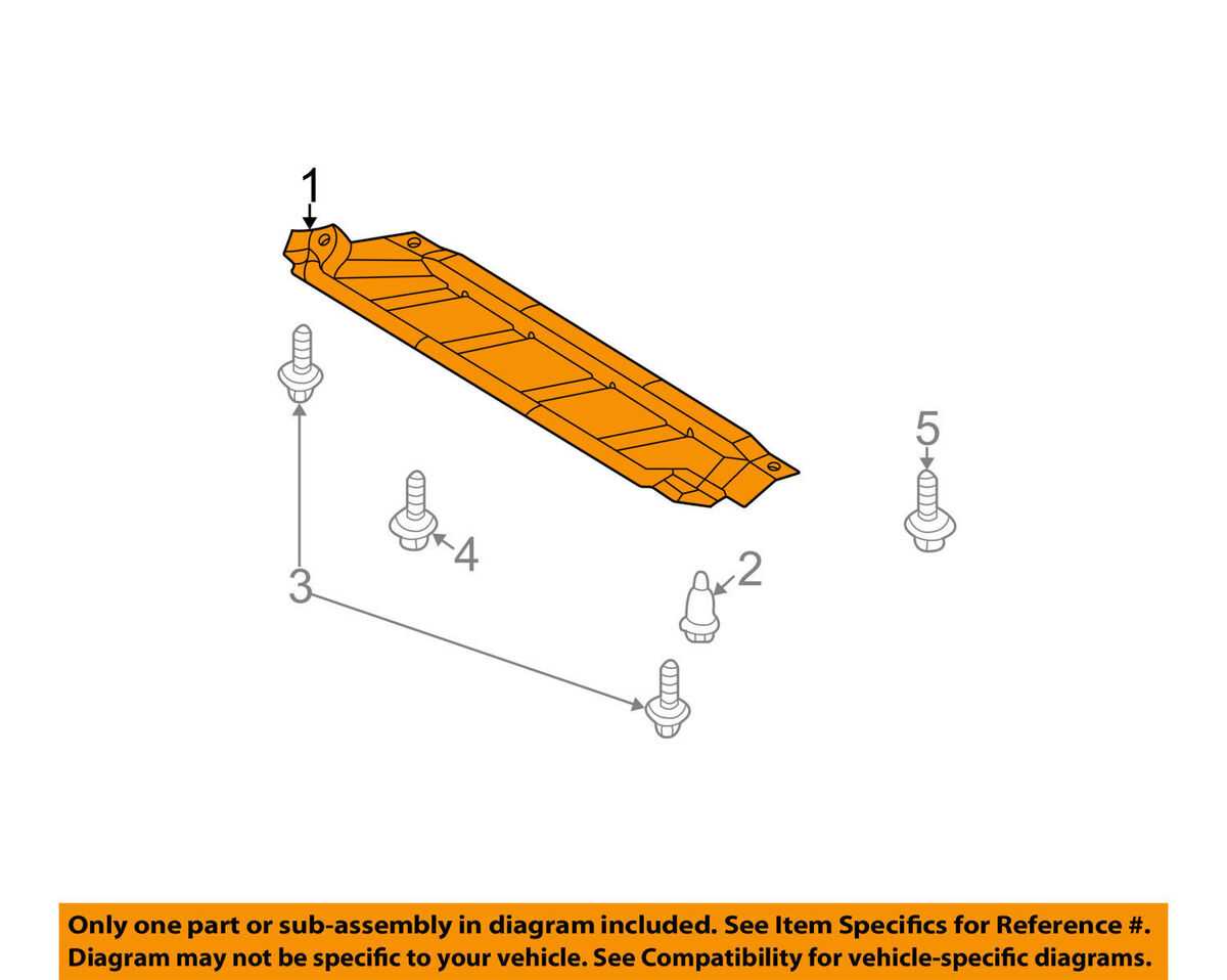 toyota camry undercarriage parts diagram