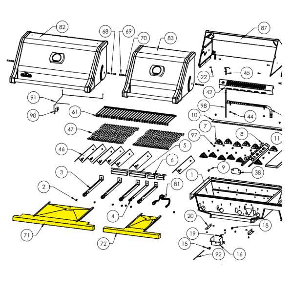 bbq parts diagram