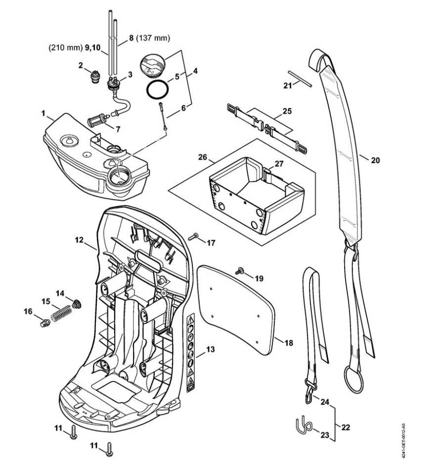 stihl br 450 c parts diagram