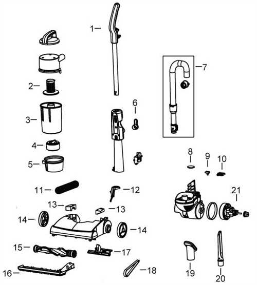 bissell powerforce parts diagram