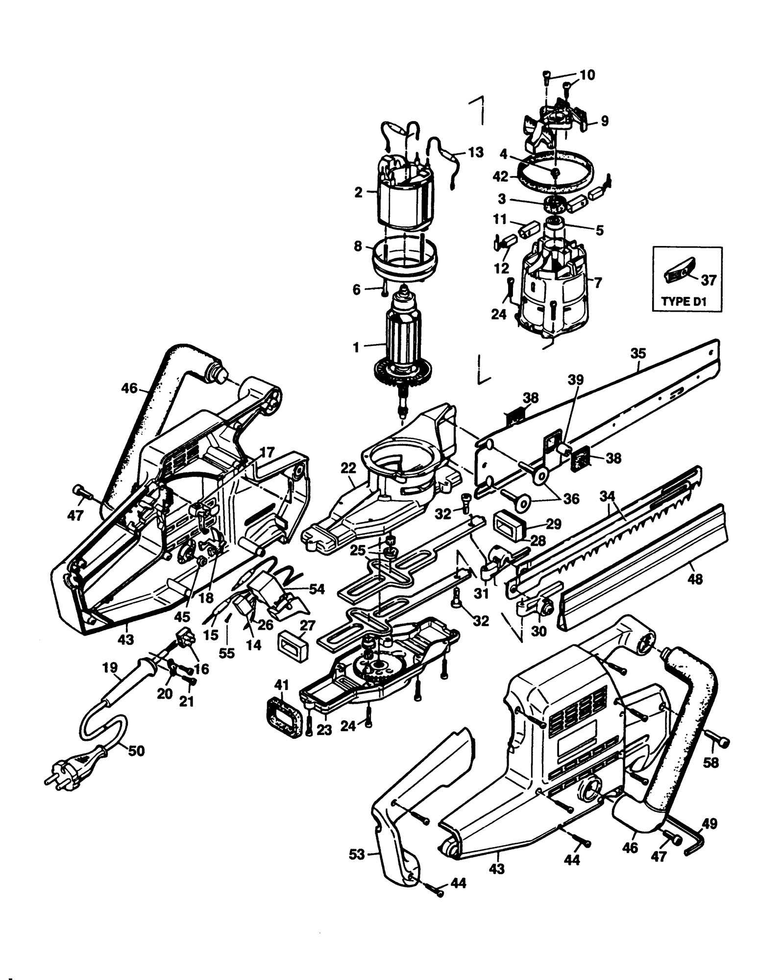 black and decker b2300 parts diagram